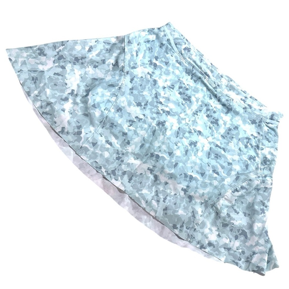 Athleta Girl Game Point Skort XXL 16 Blue Camo Print Built-In Shorts
